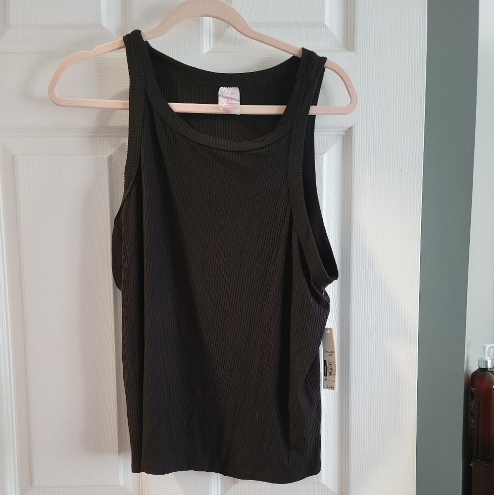 Black tank top